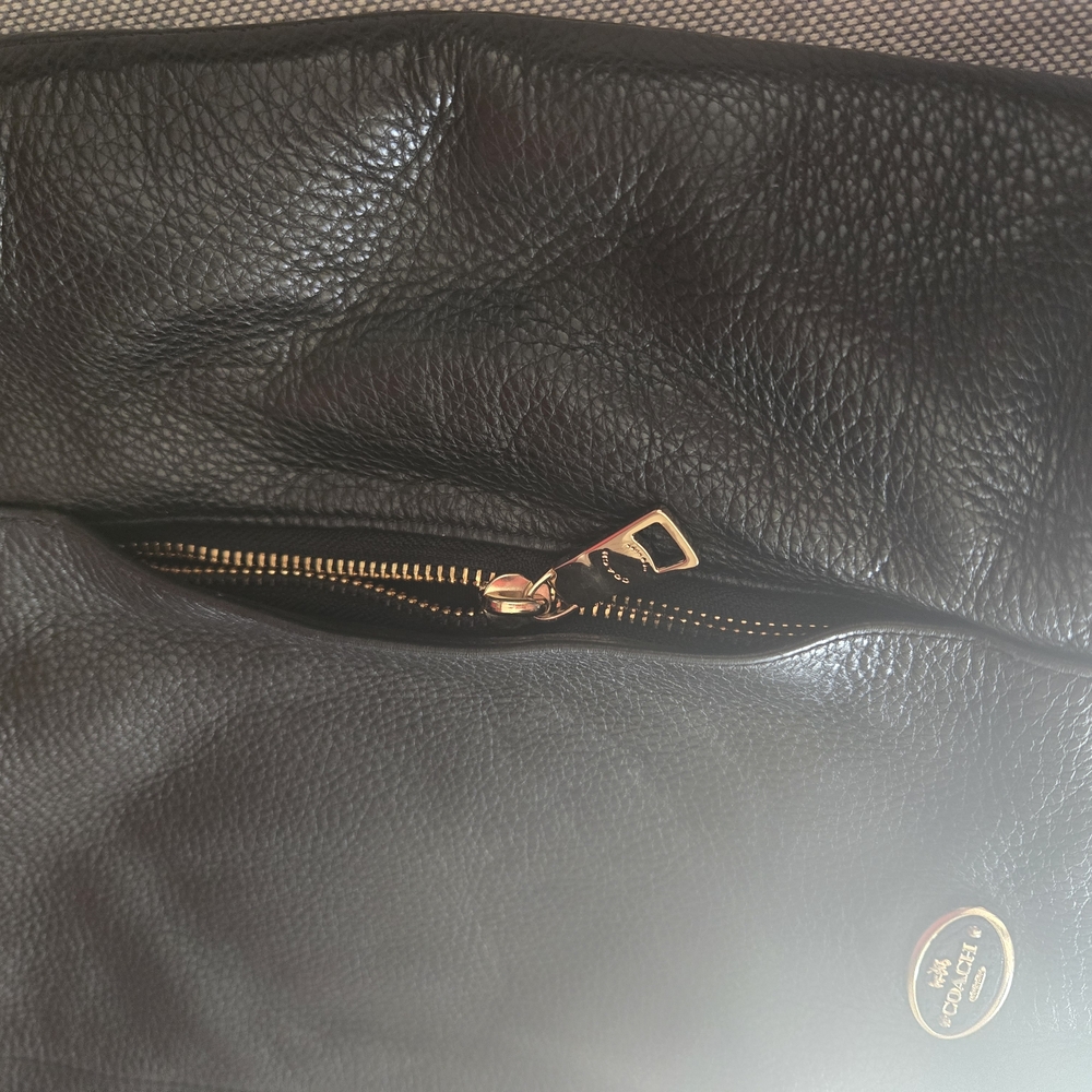 Coach Black Leather Crossbody Bag